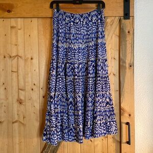 Metro Wear Vintage Tie Dye Tiered Skirt